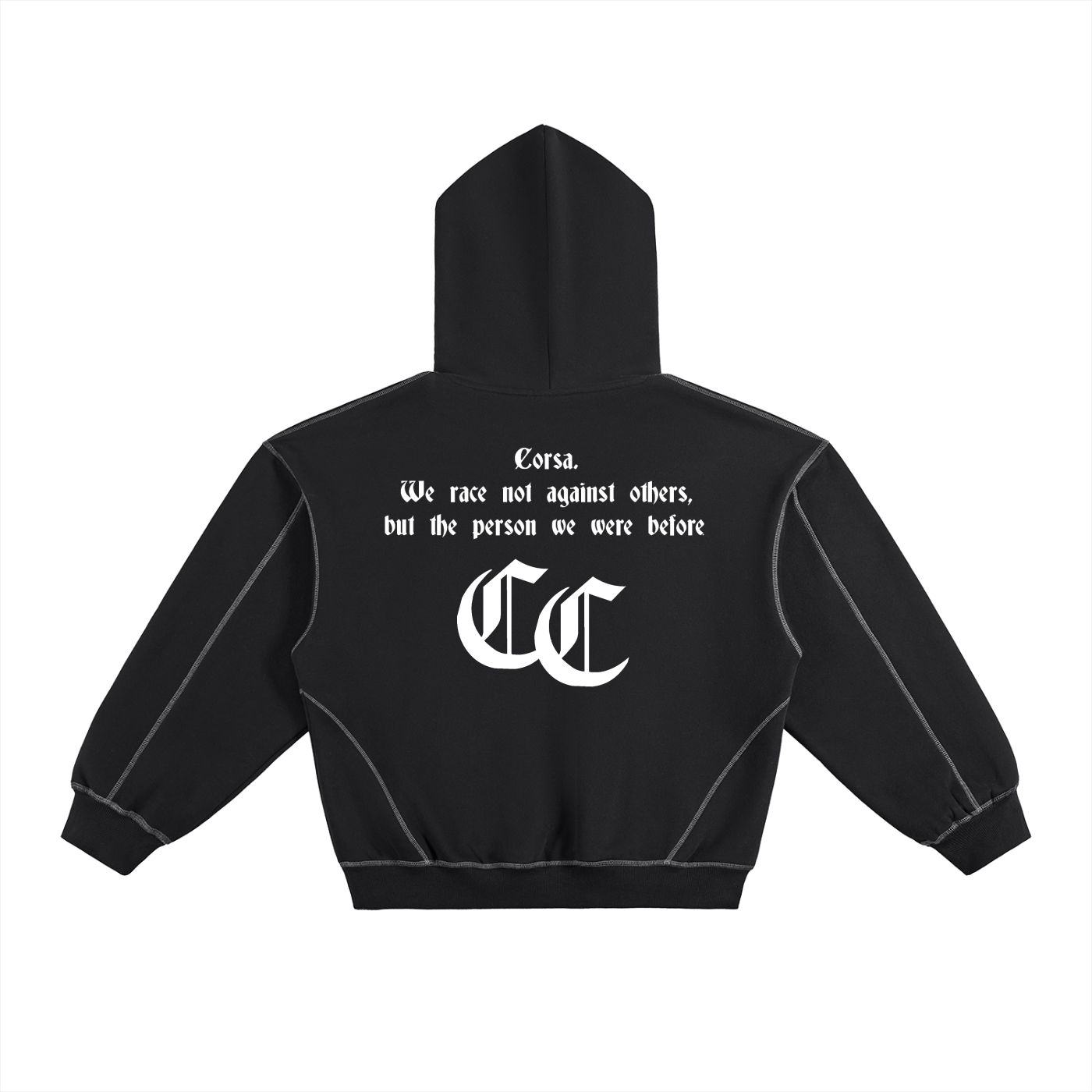 Stitched Fleece Hoodie