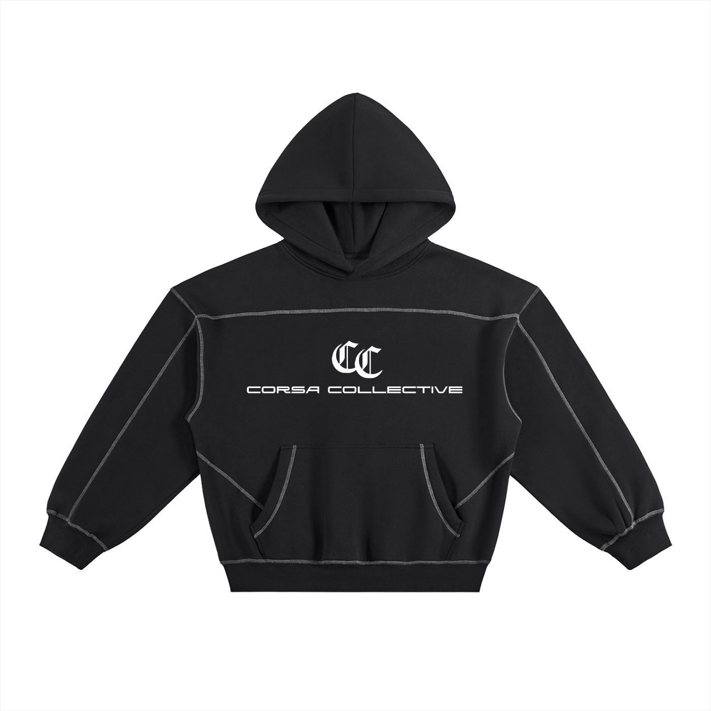 Stitched Fleece Hoodie